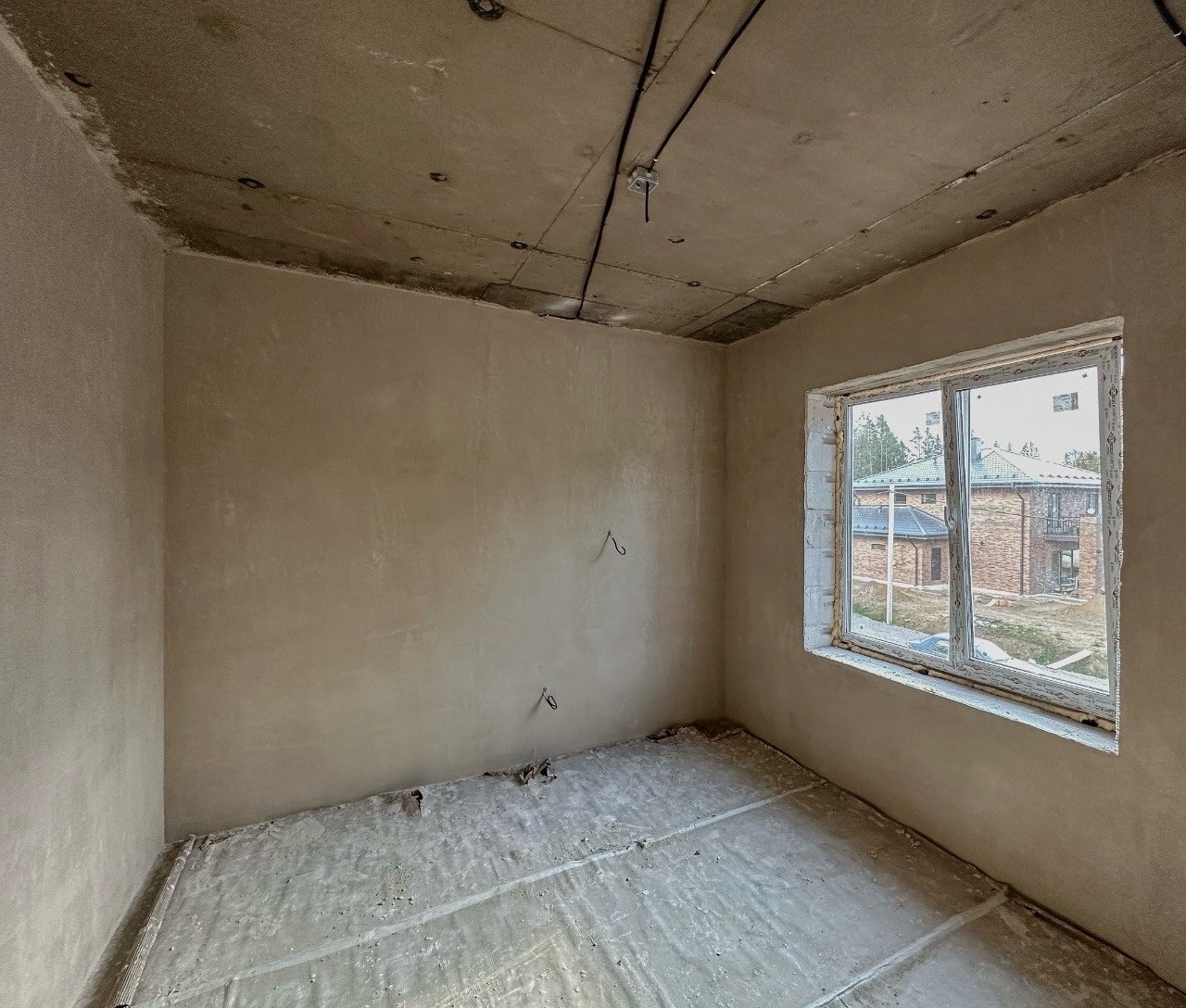 Механизированная штукатурка дома